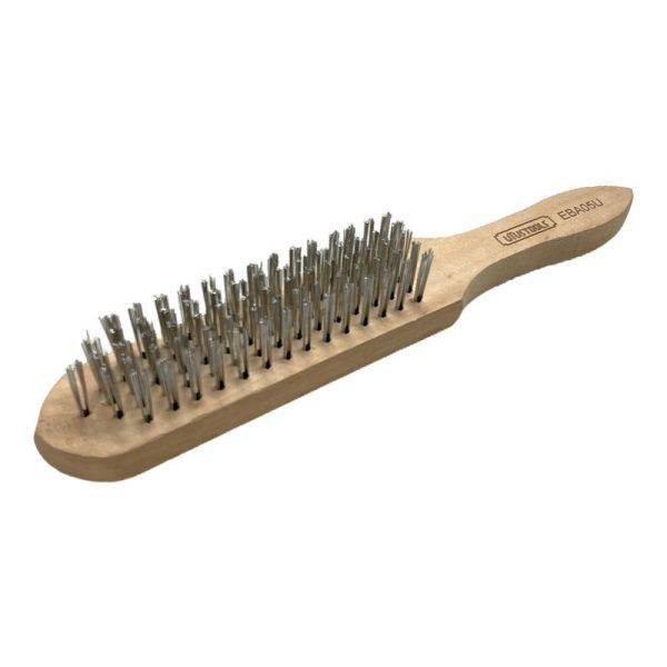 Escobilla acero 5 filas mango madera - Uyustools