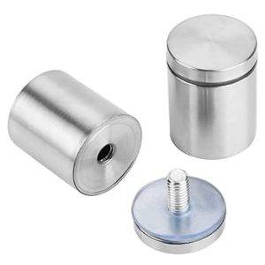 Cilindro para fijar vidrio 19 x 25mm inoxidable