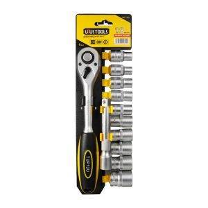 Juego llave ratchet 1/2" y dados 12 pcs - Uyustools