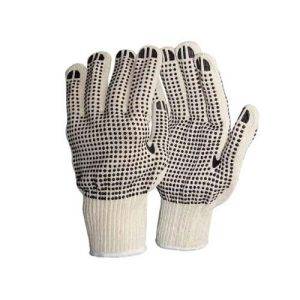 Guante tela + punto pvc 9"