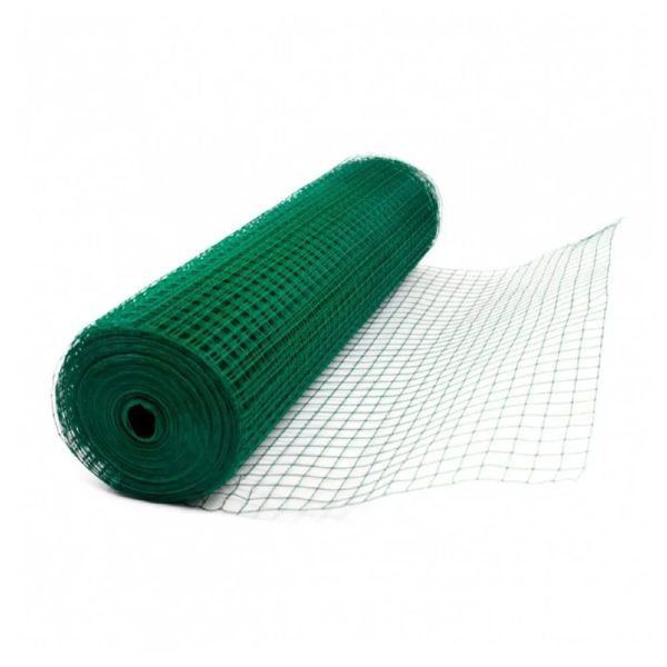Malla cuadrada plastificada liviana 3/8" – 10kg (rollo 30 mts)