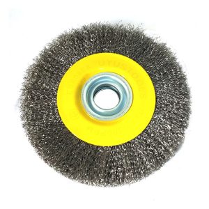 Escobilla redonda para esmeril 8" acero - Uyustools