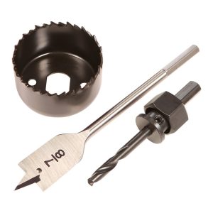 Sierra y broca para instalar chapa 3pcs - Uyustools