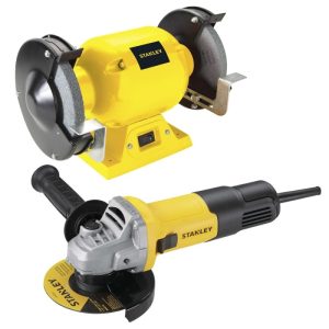Kit esmeril de banco 1/2" HP STGB3715 + esmeril 4 1/2" SG7115 (STGB3715-K2) - Stanley