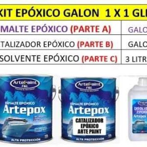 KIT EPOXICA GALON (ESMALTE(A)+CATALIZADOR(B)+DISOLVENTE(C))