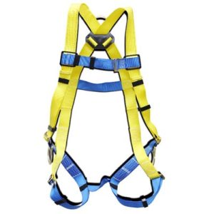 Arnés de tres argollas amarillo con azul - Sikurnost