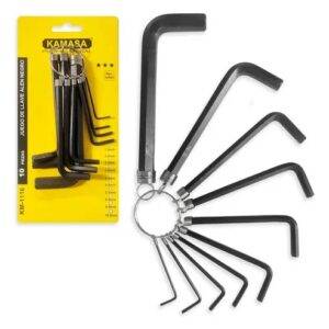 Juego de llaves allen negro 10 und (1.5-10 mm) - Kamasa